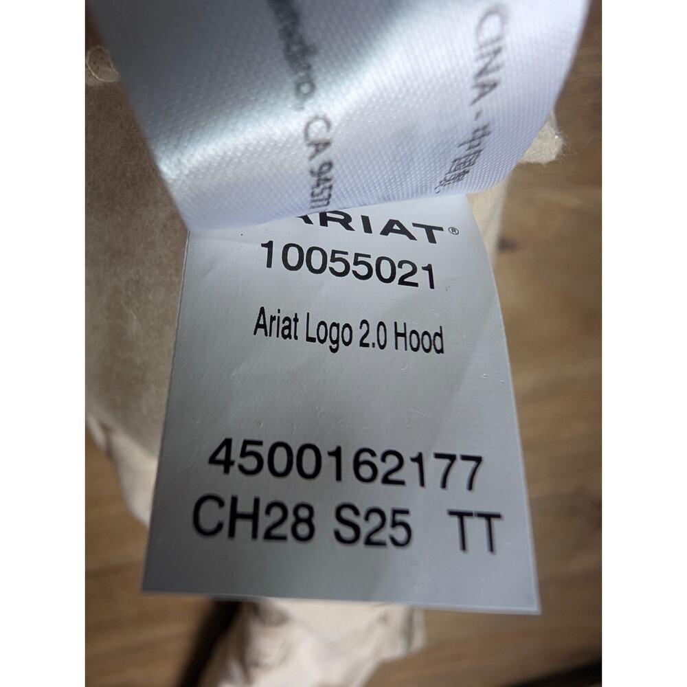 Ariat Logo 2.0 Hoodie Womens XS Light Brown Southwest Long Sleeve Pullover NWT - Picture 4 of 5
